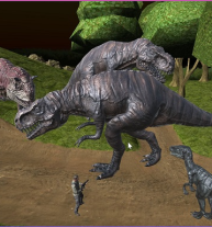 Midnight multiplayer dinosaur hunt