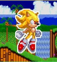 Super Sonic & Hyper Sonic in Sonic 1